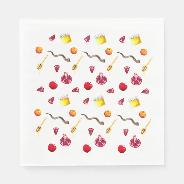 Serviette En Papier shana tova, shana tova rosh hashanah, shanah tovah (Devant)