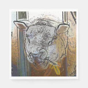 SERVIETTE EN PAPIER SHEEP
