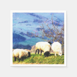 SERVIETTE EN PAPIER SHEEP