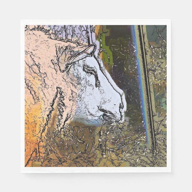 SERVIETTE EN PAPIER SHEEP (Devant)