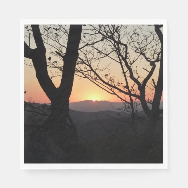 Serviette En Papier Shenandoah Sunset National Park Paysage (Devant)