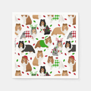 Serviette En Papier Shetland Sheepdog Napkins