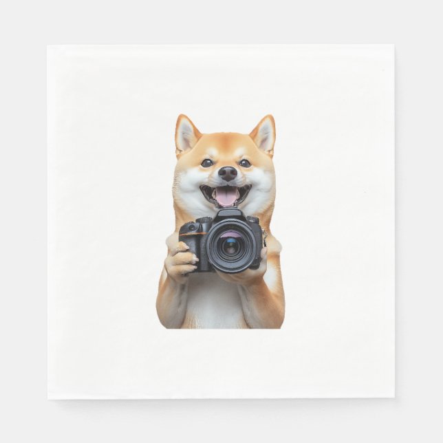 Serviette En Papier Shiba Inu     (Devant)