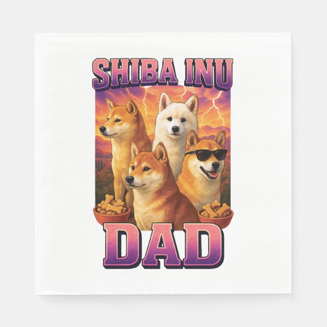 Serviette En Papier Shiba Inu (Devant)