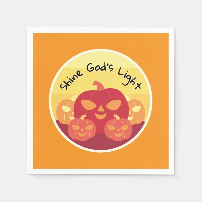 Serviette En Papier Shine God’s Light Halloween Cocktail (Devant)