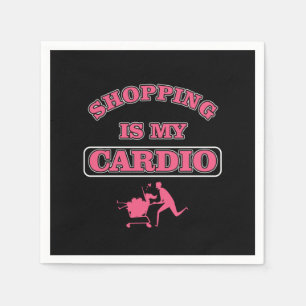 Serviette En Papier Shopaholic Shop Acheter Black Friday Shopping Est