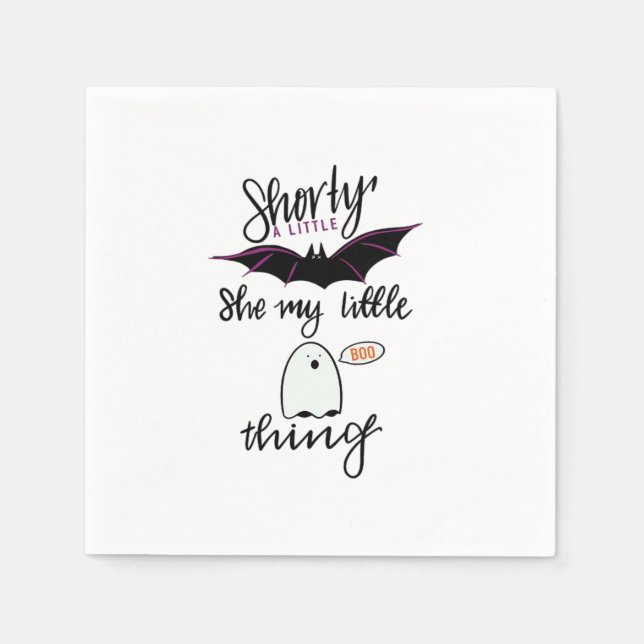 Serviette En Papier Shorty Batty Funny Retro (Devant)