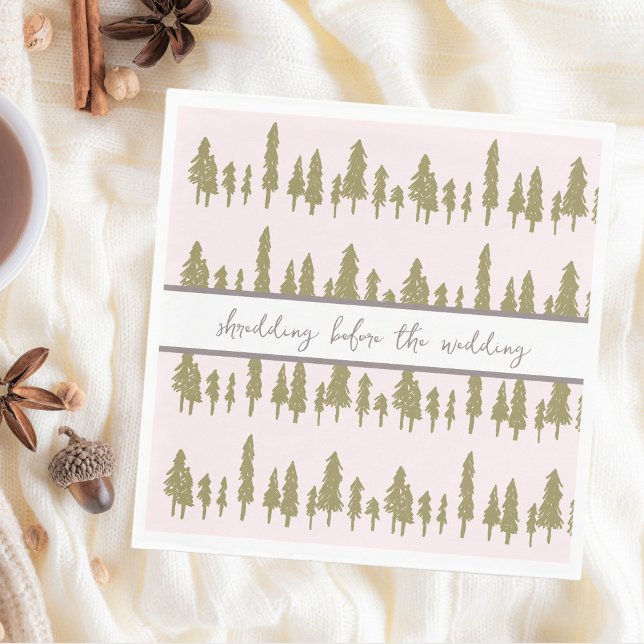 Serviette En Papier Shredding avant l'hiver Mariage (Créateur téléchargé)