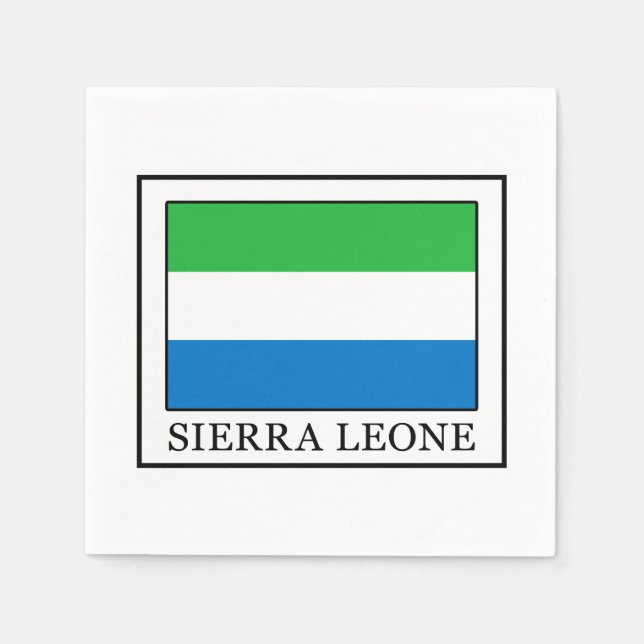 Serviette En Papier Sierra Leone (Devant)
