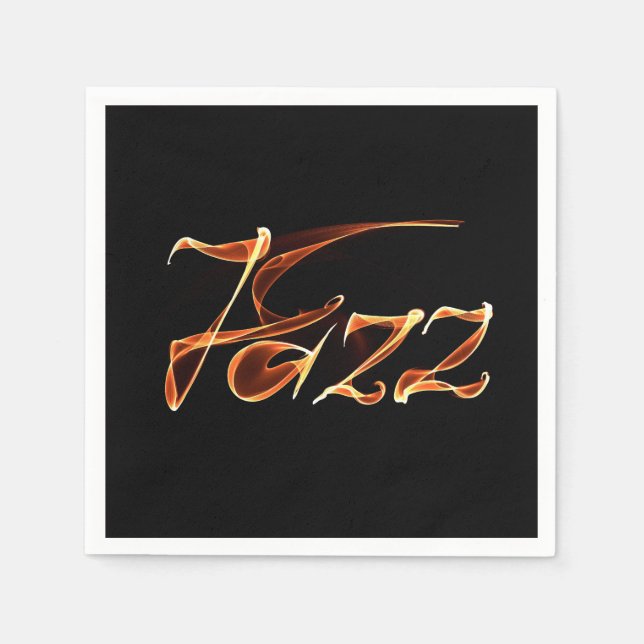 Serviette En Papier Signal de feu de jazz (Devant)