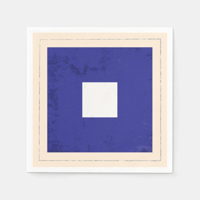 Serviette En Papier Signal lettre nautique "P" (Devant)