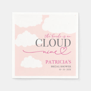 Serviette En Papier Signe de bienvenue La mariée est sur son nuage