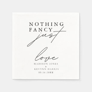 Serviette En Papier SIGNE Mariage Rien De Fancy Just Love