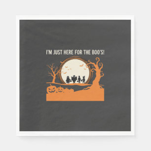 Serviette En Papier Silhouette de fantôme Halloween Boo