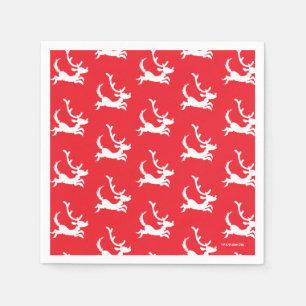 Serviette En Papier Silhouette de Max le renne