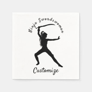 Serviette En Papier Silhouette Thunder_Cove de Ninja