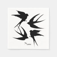 Silhouettes d'oiseaux hirondelles Thunder_Cove