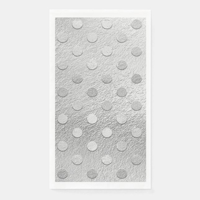 Serviette En Papier Silver de luxe jetable (Devant)