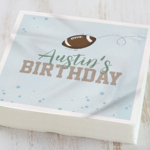Serviette En Papier Simple Anniversaire Mignonne Sports Football Party