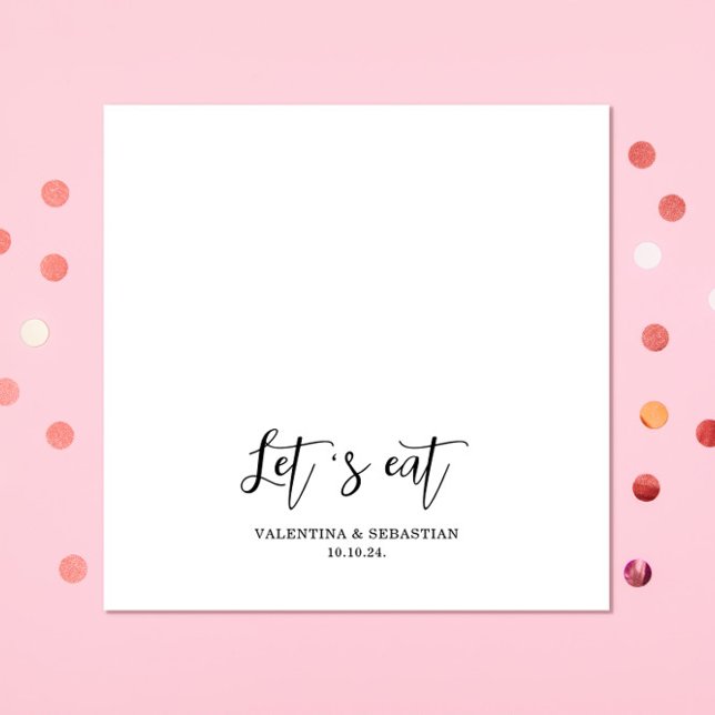 Serviette En Papier Simple Blanc Mange Mariage Papier serviettes (Créateur téléchargé)