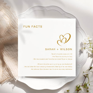Serviette En Papier Simple Blush Heart Mariage Fun Facts