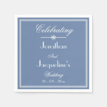 Simple Chic Script Rustique Dusty Mariage papier