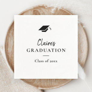 Serviette En Papier Simple Classique Diplômé