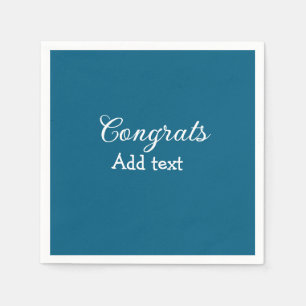 Serviette En Papier Simple congratulation graduation add your