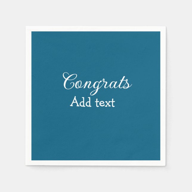 Serviette En Papier Simple congratulation graduation add your (Devant)