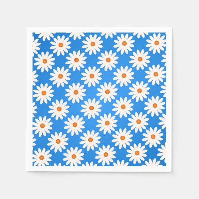 Serviette En Papier Simple Cute Daisy Floral (Devant)