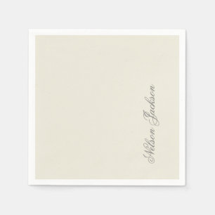 Serviette En Papier Simple Élégant Minimaliste Moderne Pastel