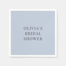Simple Fête de Mariage Bleu Poussiéreux