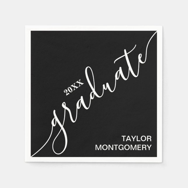 Serviette En Papier Simple Graduation Party (Devant)