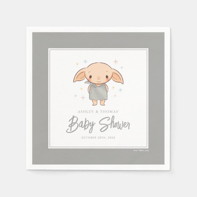 Serviette En Papier Simple Harry Potter - Dobby Baby Shower (Devant)