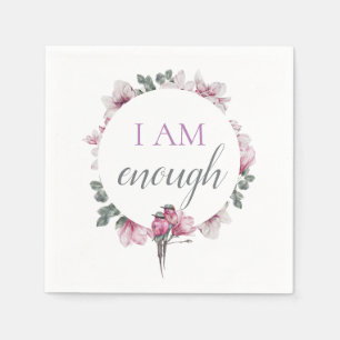 Serviette En Papier Simple Inspiration Je Suis Suffisamment Affirmatio