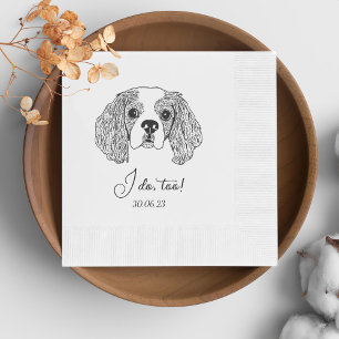 Serviette En Papier Simple je fais trop Mariage de dessin main de chie