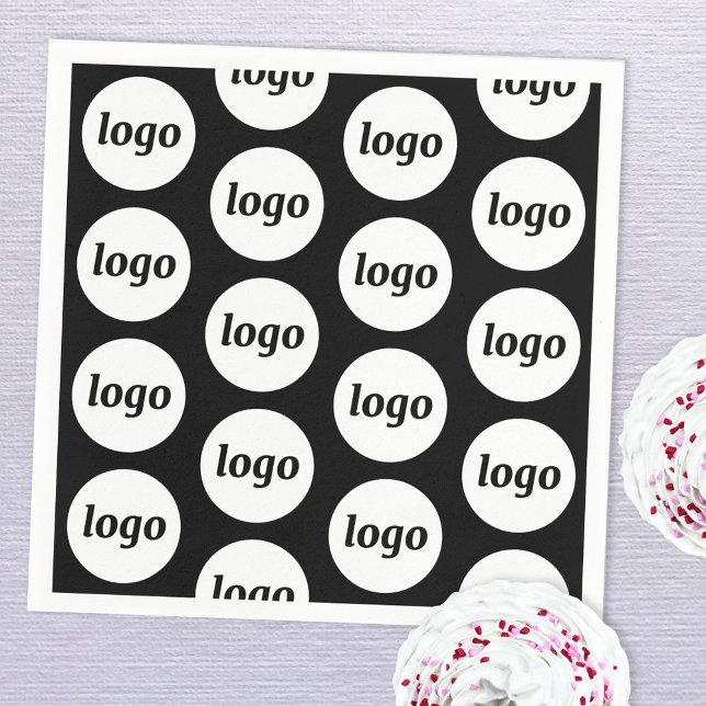 Serviette En Papier Simple Logo Motif Promotion Business (Logo pattern business promotional paper napkin)