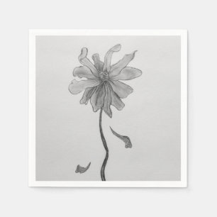 Serviette En Papier Simple marguerite