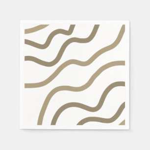 Serviette En Papier simple minimum ajouter votre texte nom monogramme 