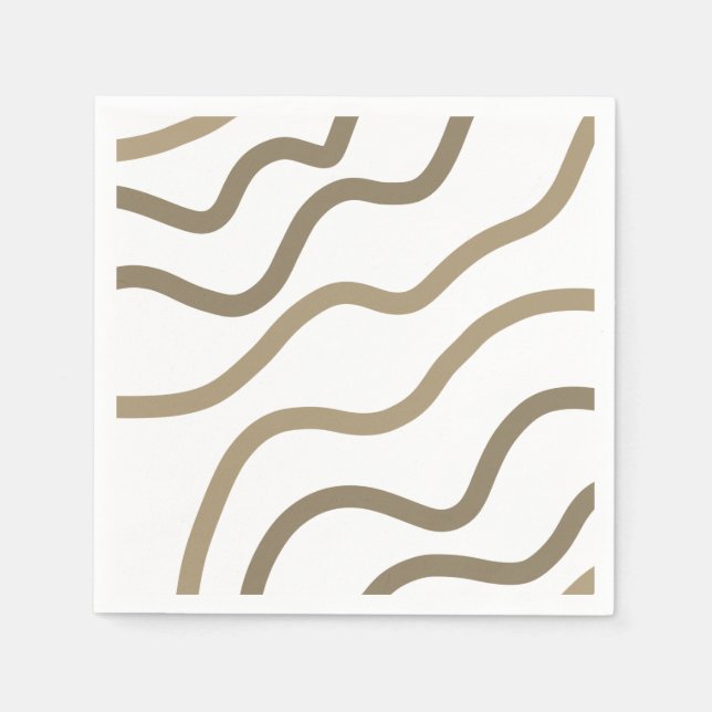Serviette En Papier simple minimum ajouter votre texte nom monogramme  (Devant)