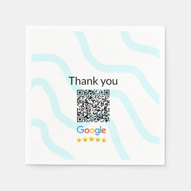 Serviette En Papier Simple minimum q r code ajouter logo code d'analys (Devant)