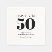 Simple Moderne Fête Surprise pour 50 ans