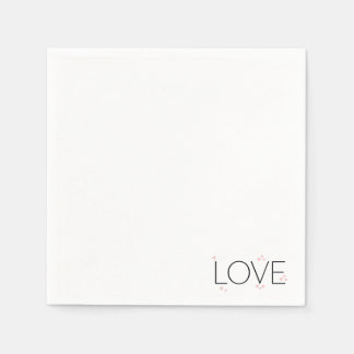 Serviette En Papier Simple Moderne Minimaliste AMOUR Papier ``````````