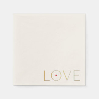 Serviette En Papier Simple Moderne Minimaliste AMOUR Papier ``````````