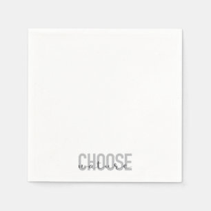 Serviette En Papier Simple, moderne, urbain, design cool Choisir Natur