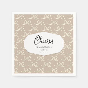Serviette En Papier Simple motif de nœud moderne