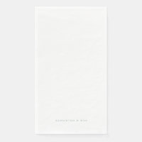 Simple White Seafoam Couple Names Modern Guest