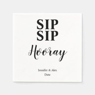 Serviette En Papier Sip Sip Hooray Célébration