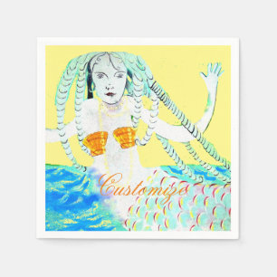 Serviette En Papier Sirènes avec Dreadlocks Thunder_Cove