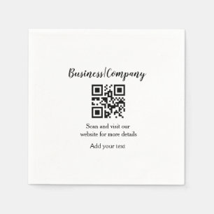 Serviette En Papier Site web simple de l'entreprise code-barres QR ajo